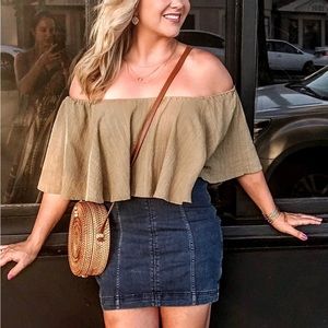 Free People Jean Skirt 8